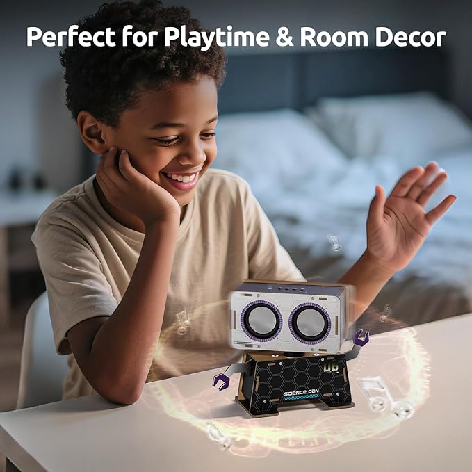 Science Can Stem Toys DIY Bluetooth Speaker, Build Your Robot Bluetooth Speaker - Image 4
