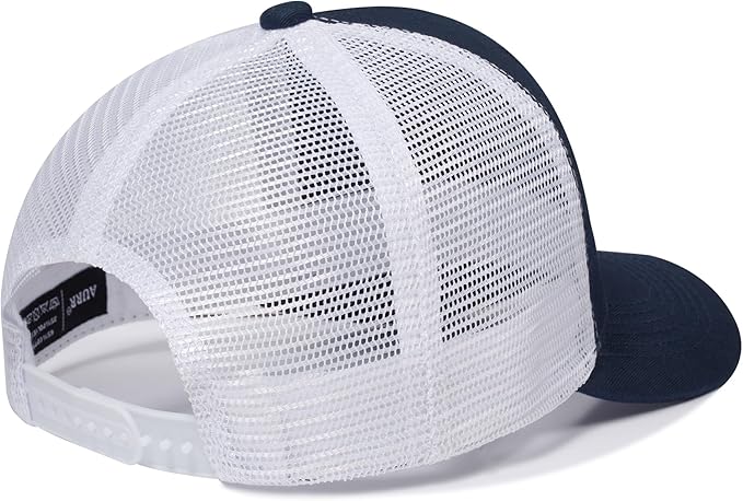American Flag Trucker Hat, Patriotic Baseball Cap for Men & Women, Breathable Mesh Adjustable Snapback, USA Flag Patch