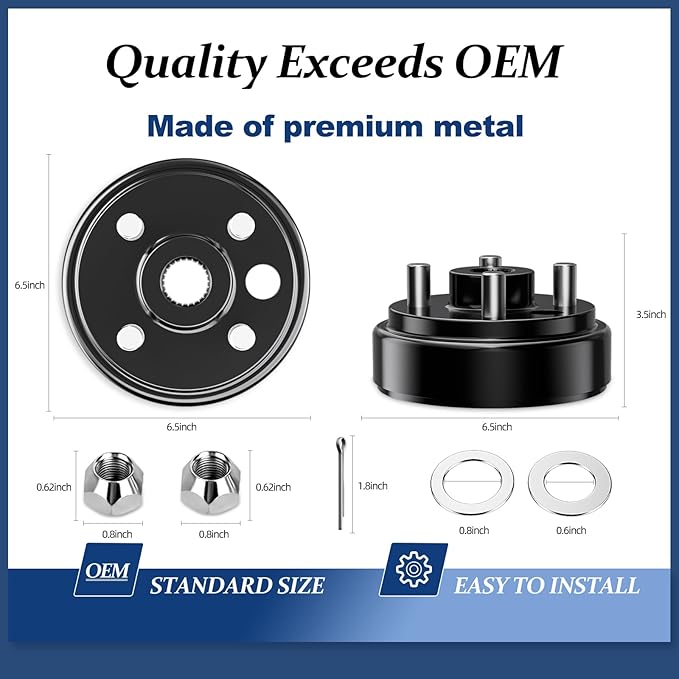 Golf Cart Brake Drum/Hub Assembly for EZGO