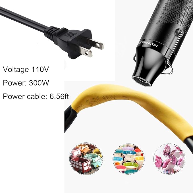 Heat Gun, Uptdae Version 110V 300W Mini Handheld Hot Air Gun - Image 2