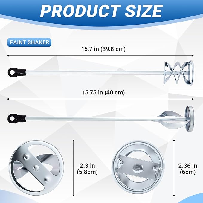 Set of 2 Paint Mixer for Drill Painting Mixer Stirrer Drill Attachment - Image 2