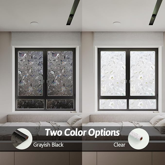NINETREX Window Privacy Film, Decorative Window Film Frosted, Stained Glass - Image 5