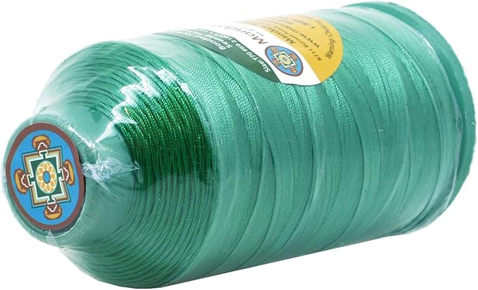 Mandala Crafts Bonded Nylon Thread Green Heavy Duty Sewing Threads - Image 3