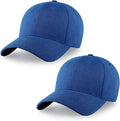 2-Pack Classic Structured Baseball Cap Adjustable Snapback Multipack Ball Caps for Custom Embroidery Running Workouts Outdoor