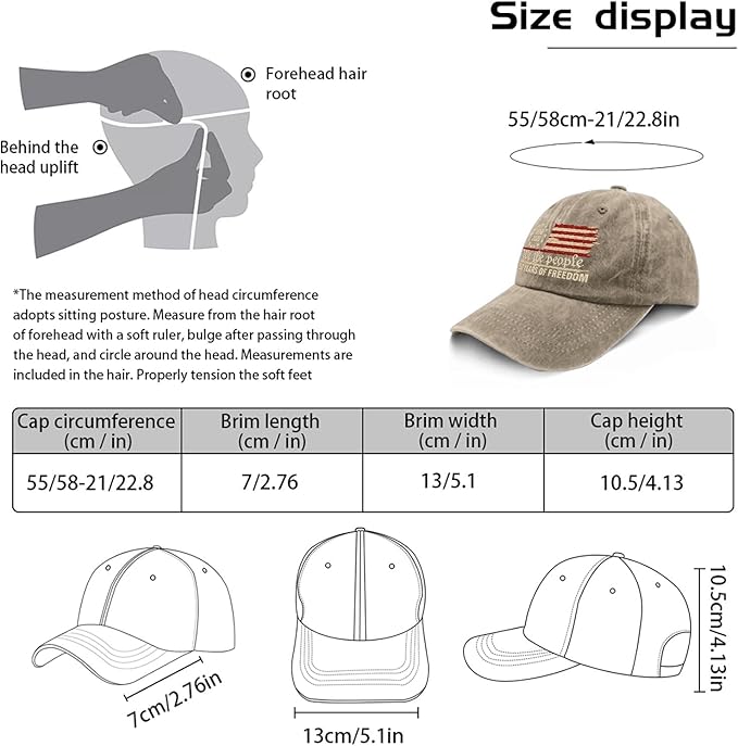 U.S. 250th Anniversary 250 Years Freedoms 1776-2026 Baseball Hats Funny