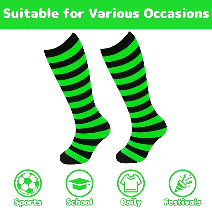 Olreco 1 Pack Toddler Kids Youth Soccer Socks Girls Boys Baseball Socks Youth Knee High Softball Football Accessories Cotton