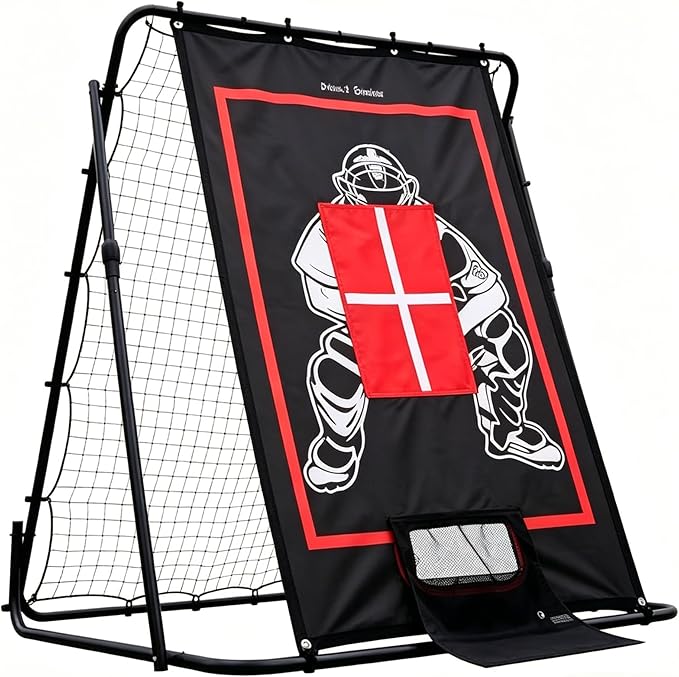 Garvee 2-in-1 Baseball Pitching and Rebounder Net, with Zone – Pitchback Trainer for Throwing, Fielding, and Practice Drills