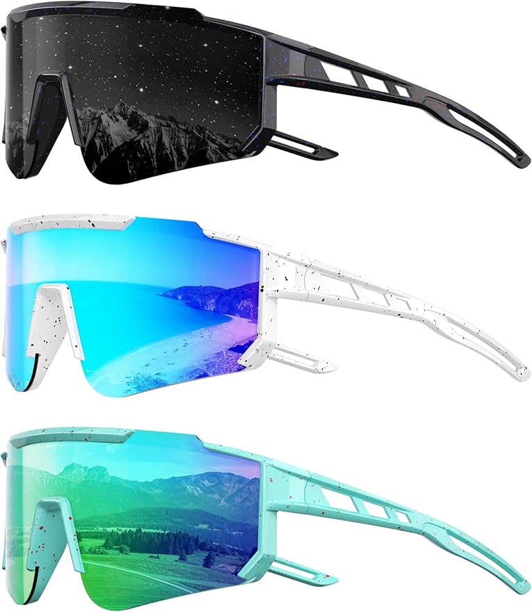 Kids Polarized Baseball Sunglasses - Youth Softball Cycling Sports Sunglasses for Boys Girls Ages 3-12 UV Protection
