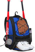 Goloni | Baseball Backpack,Baseball Bag for Adult,Softball Bat Bag with Shoes Compartment,Large Main Compartment for Helmet & accessories, Fence Hook