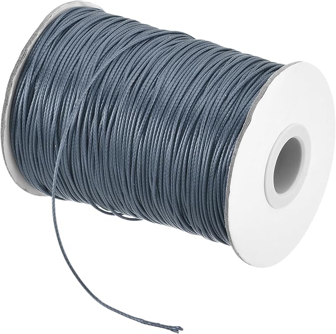 MECCANIXITY Waxed Cord 1.2mm Waxed Polyester Cord 175 Yard Wax String by MECCANIXITY