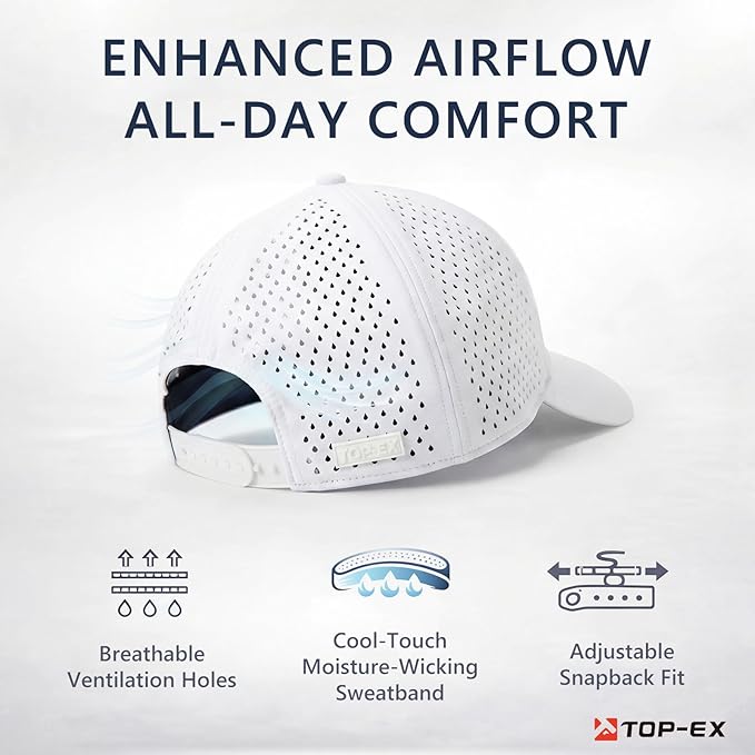 UVCoolix™ Cooling Sweatband Baseball Cap for Hot Weather,Breathable Sun Protection,Water-Resistant Golf Performance Hat
