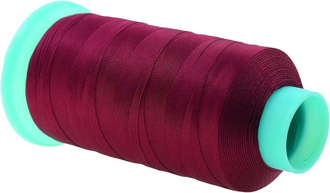 Mandala Crafts Bonded Nylon Thread Burgundy Heavy Duty Sewing Threads - Image 2