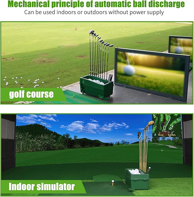WBM Automatic Golf Tee Machine, Golf Ball Dispenser Tee, Golf Swing Trainer