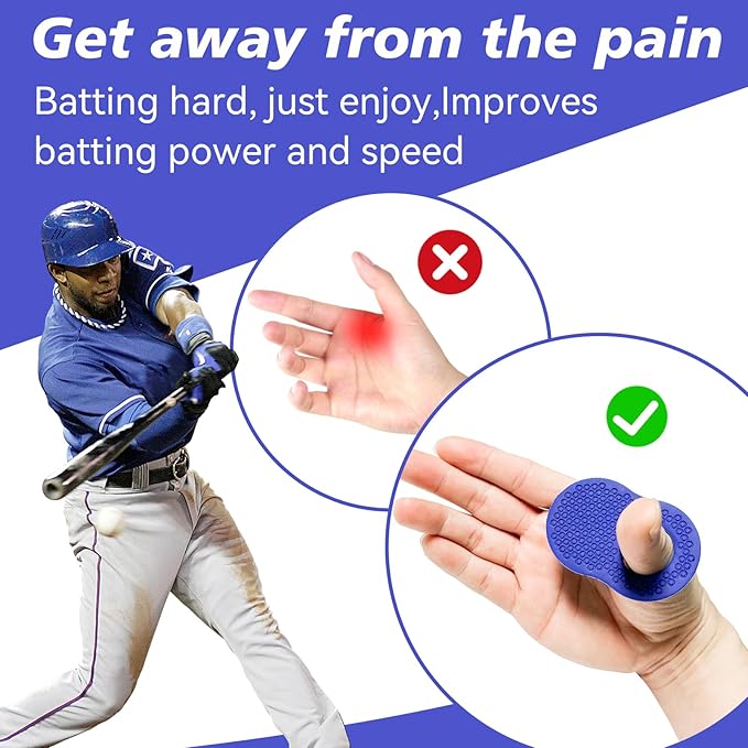 2 Pack Batter's Baseball Thumb Guard for Pro Batters, Hitter Training Aid, Thumb Guard Baseball & Softball Baseball Batting Grip Baseball Accessories Baseball Training Equipment Reduce Bat Sting-Black