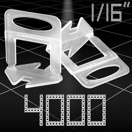 1/16” Tile Leveling System Spacers 4000 PCS Tile Leveling Clips Kit Prevent by HEPFLANZE