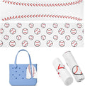 2pcs Baseball Cooling Towels for Bogg Bag – 160GSM Breathable Ice Towels, Thickened Chilly Sports Accessories for Beach/Gym/Travel/Workout, Bogg Bag Companion,Sweat-Absorbing/Quick-Drying-White
