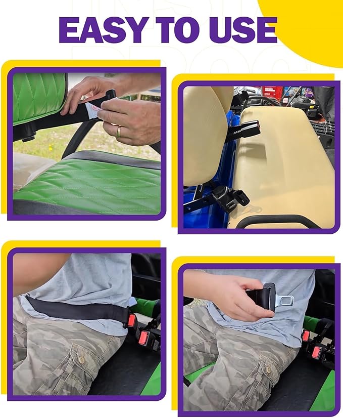 HOWBOW Golf Cart Seat Belt kit