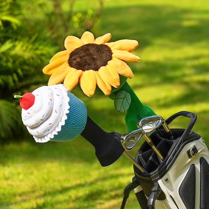 mytag Funny Golf Club Head Covers, Animal Plush Driver Headcover, Golf Headcover Fits Standard 460cc Driver Head