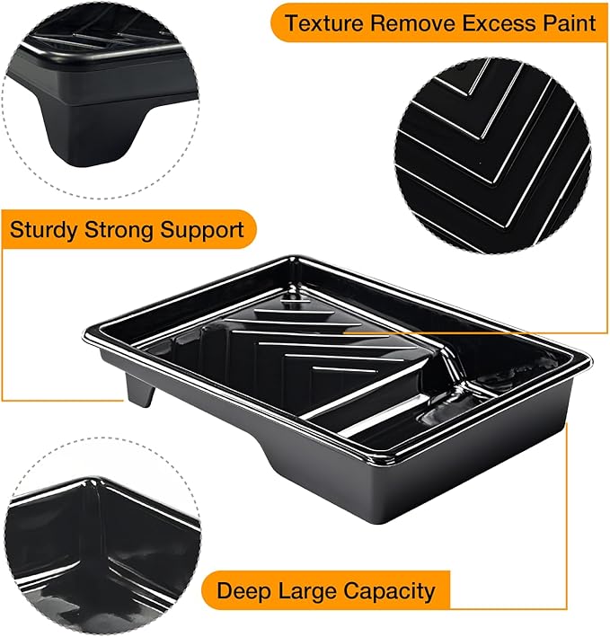 Great Andrew 12 Pack Paint Tray Liners 7 Inch, Paint Roller Trays, Paint Pan - Image 3