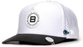 BRIMZ Golf Performance Hat - Tee Holder & Magnetic Ball Marker - Breathable, Sweat & Water Resistant Golfing Snapback Hat