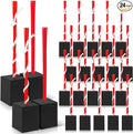 Shappy 24 Pieces Base Plugs with Tassels Heavy Duty Rubber Baseball Anchor Plug for Baseball Field Drill Softball Accessories
