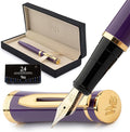 Wordsworth & Black Fountain Pen Set, Medium Nib, Includes 24 Ink Cartridges and by WordsworthBlack