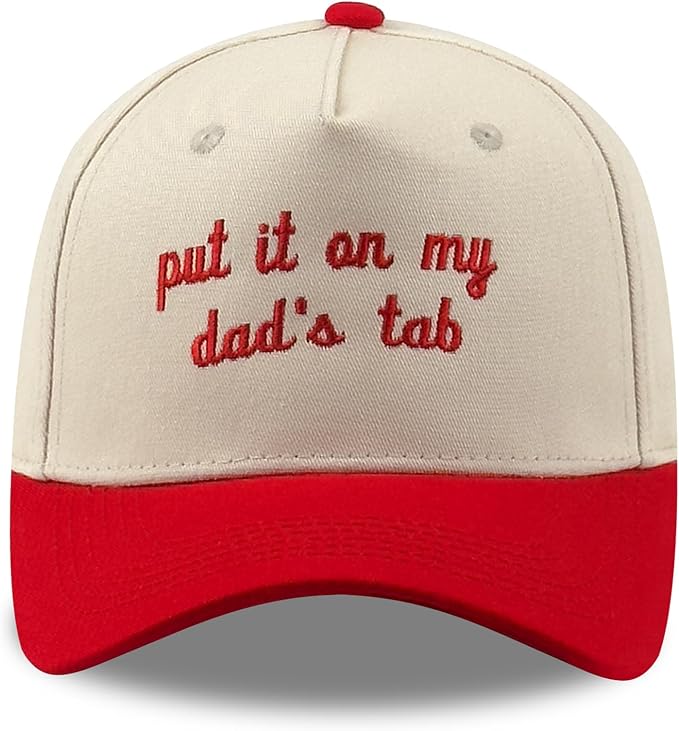 Funny Embroidered Trucker Hat, Vintage Two-Tone Cotton Baseball Cap for Men Women, Adjustable Dad Hat Gift Idea
