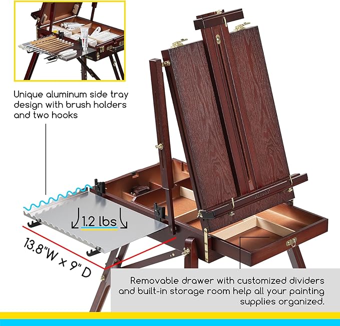 MEEDEN French Easel, Plein Air Easel, Art Easels - Image 4