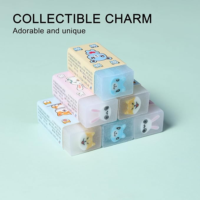 HILAZA 18Pcs Cute Animal Erasers - Image 4