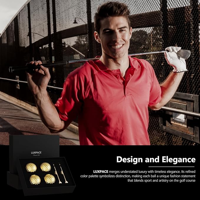 2-Layers Premium Golf Ball - Performance Golf Ball for Distance and Straighter Shots, Personalized Antique Gifts for Men Golf Tees Gift Set