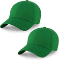 2-Pack Classic Structured Baseball Cap Adjustable Snapback Multipack Ball Caps for Custom Embroidery Running Workouts Outdoor