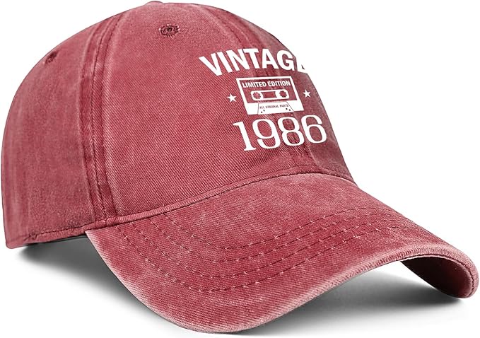 40th Birthday Gifts Women Men 1986 Hats Vintage 1986 Baseball Cap 40th Birthday Gifts for 40 Year Old Fathers Mothers Day