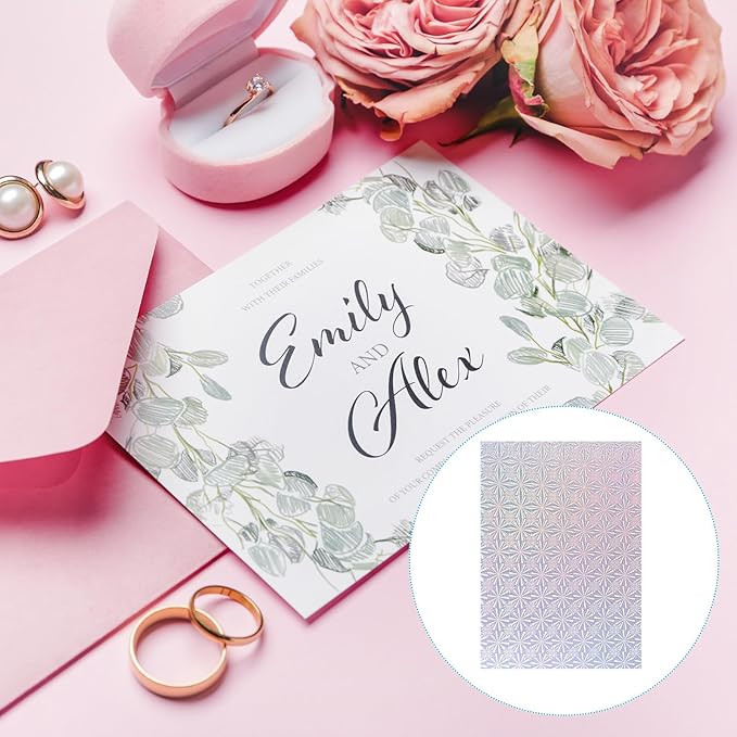 PATIKIL 11.7x8.3" Hot Stamping Foil Paper Sheet, 20 Sheets A4 Heat Transfer Hot - Image 4
