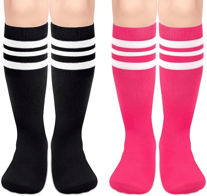 qikqik Toddler Soccer Socks Kids Soccer Socks Boys Baseball Sock Youth Football Sock Girls Softball Accessories Team Sports