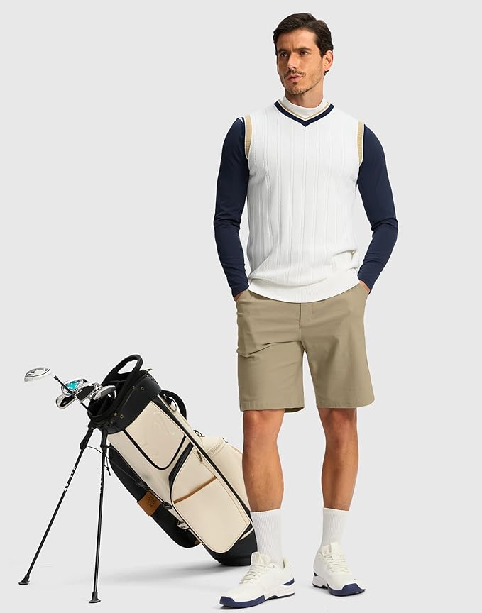 G Gradual Men's Golf Dress Shorts 5"/ 7"/ 9" Stretch Casual Work Flat Front Shorts for Men with 3 Pockets Quick Dry