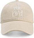 CHOK.LIDS Be Kind Trendy Womens Baseball Cap Unisex Fashion Cotton Polo Style Fun Inspirational Saying Seasonal Headwear