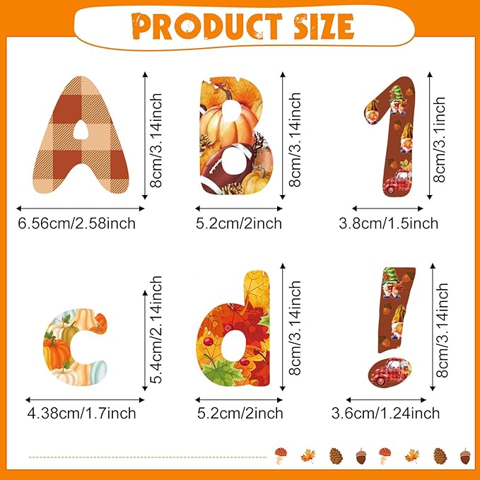 221 Pcs Bulletin Board Letters Round Alphabet Number Punctuation Symbol Combo - Image 3