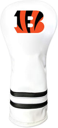 Team Golf NFL Pittsburgh Steelers White Vintage Fairway Head Cover White Vintage Fairway Golf Club Headcover, Form Fitting Design, Retro Design