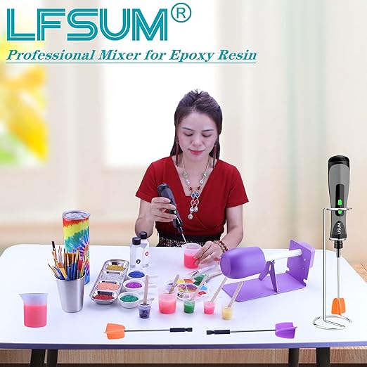 12 Pcs Silicone Resin Mixer Paddles - Image 4