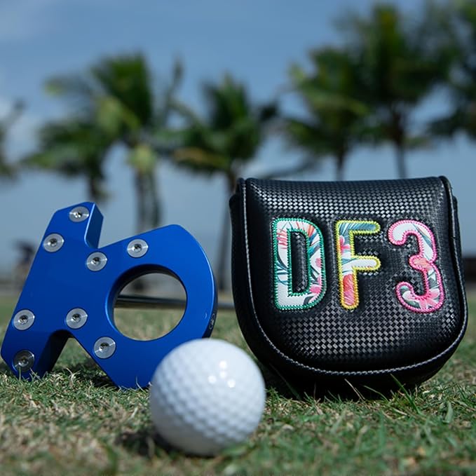Golf Club Covers White Lucky Clover Golf Head Covers Driver Covers Fariway Wood Headcover Hybrid Covers Leather Golf Headcover with Number Tag for All Brand