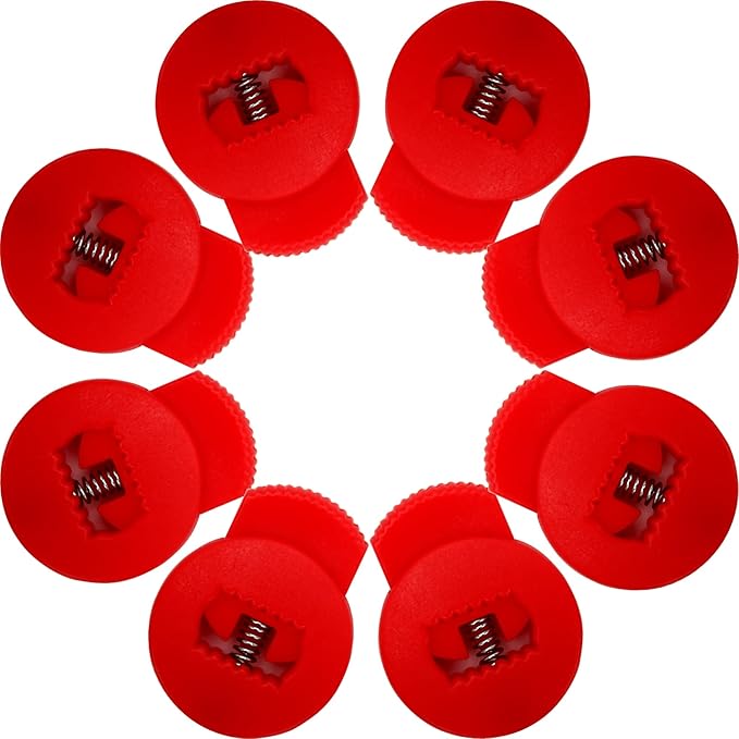 AliBall Glove Locks, Lace Locks for Baseball Glove 8 Pack, Never Need Thying Knots Again, Strong Elasticity, Made Plastic and Springs, Fits All Gloves, Baseball Gloves Accessories