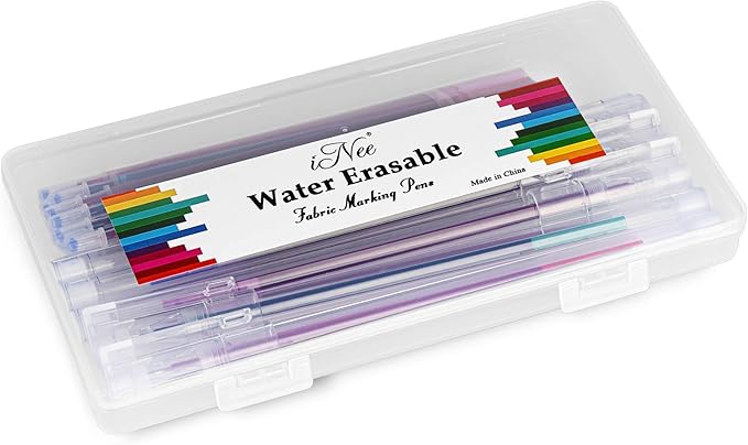 iNee 5 Colors Extra Fine Tip Water Erasable Fabric Marking Pen - Image 5