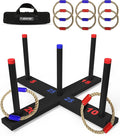 Ring Toss Game, Incl. 6 Double Beaded Rings & Carry Case Outdoor Lawn Games by FLINGSPORT