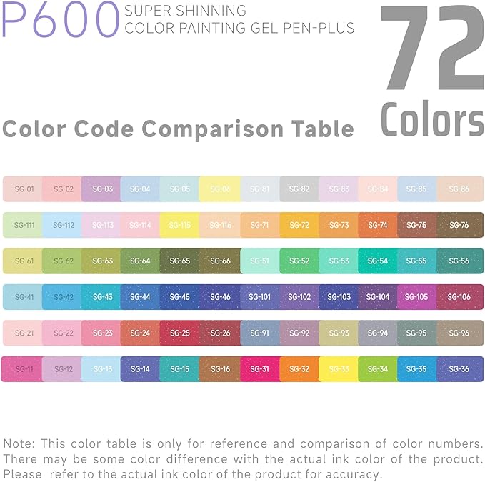 72 Color 1.0mm Glitter Markers for Adults Painting, Christmas Card Drawing - Image 2