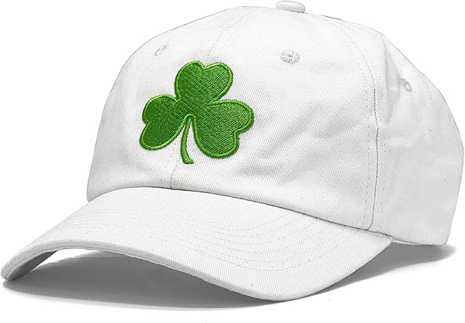 St Patricks Day hat Green Baseball Cap Shamrock Embroidered for man Women Funny