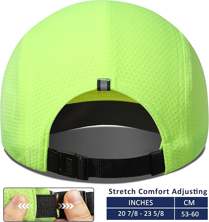 GADIEMKENSD Women's Race Day Running Cap Performance Mesh Hat - Excellent Ventilation, Lightweight, Reflective Safety