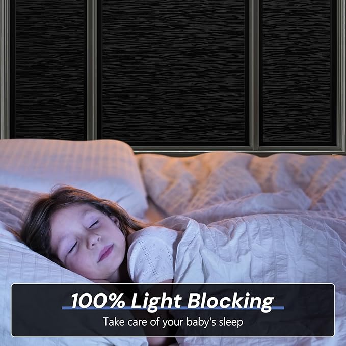 Haton Blackout Window Film, Static Cling Frosted Privacy - Image 2