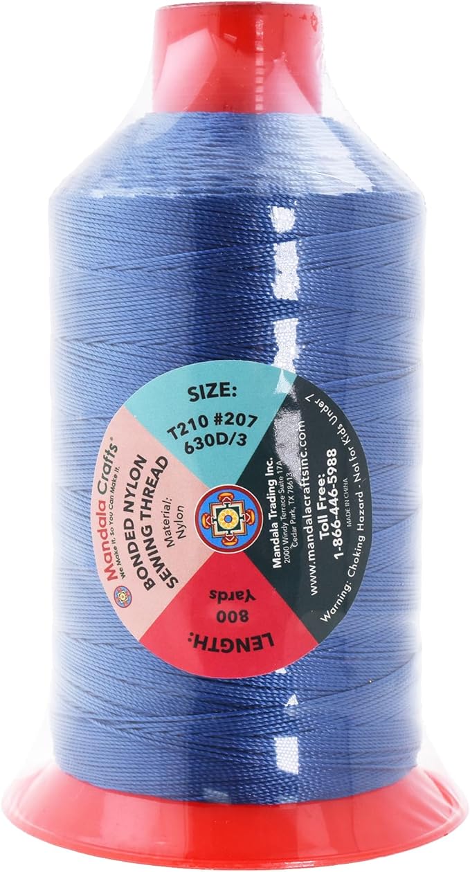 Mandala Crafts Bonded Nylon Thread Denim Heavy Duty Sewing Threads - Image 3