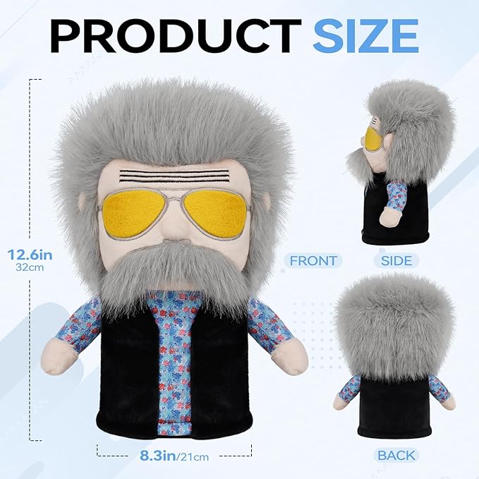 Funny Driver Headcover, Creative Plush Golf Driver Head Covers Fits Standard 460CC Driver Head, Unique Golf Gift & Accessories for Men and Women