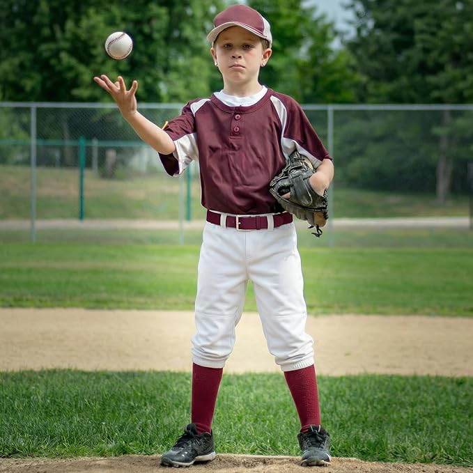 2T-17 Years Toddler Youth Boys Baseball Pant Girls Softball Pant Kids Tee Ball Pants with Pockets